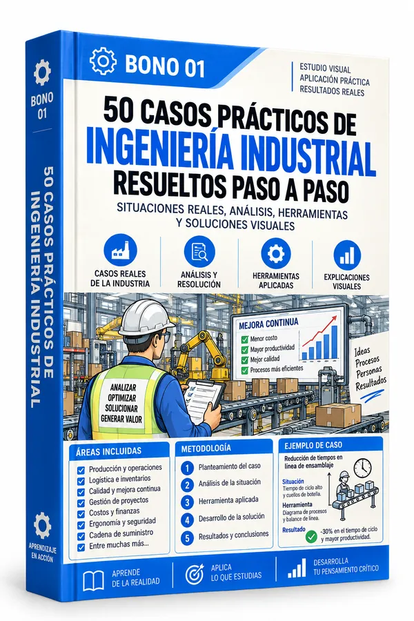 Bono 01 - 50 Casos Prácticos de Ingeniería Industrial Resueltos Paso a Paso
